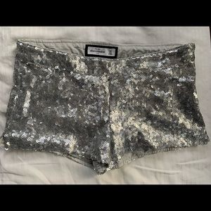 Sequined Abercrombie short shorts